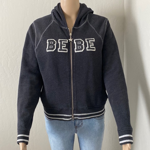 Bebe Sport Logo Zip-Up Hoodie / Small - Picture 3 of 15